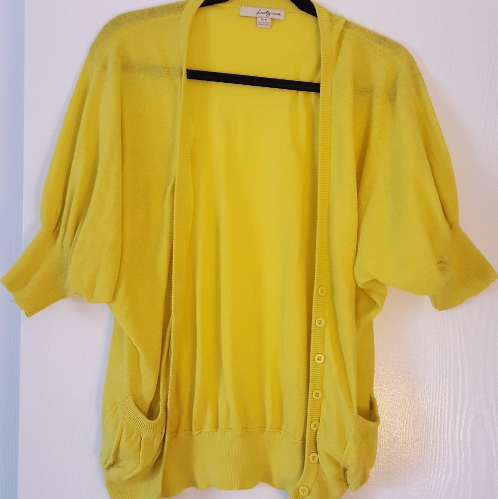 Bubble sleeve cardigan